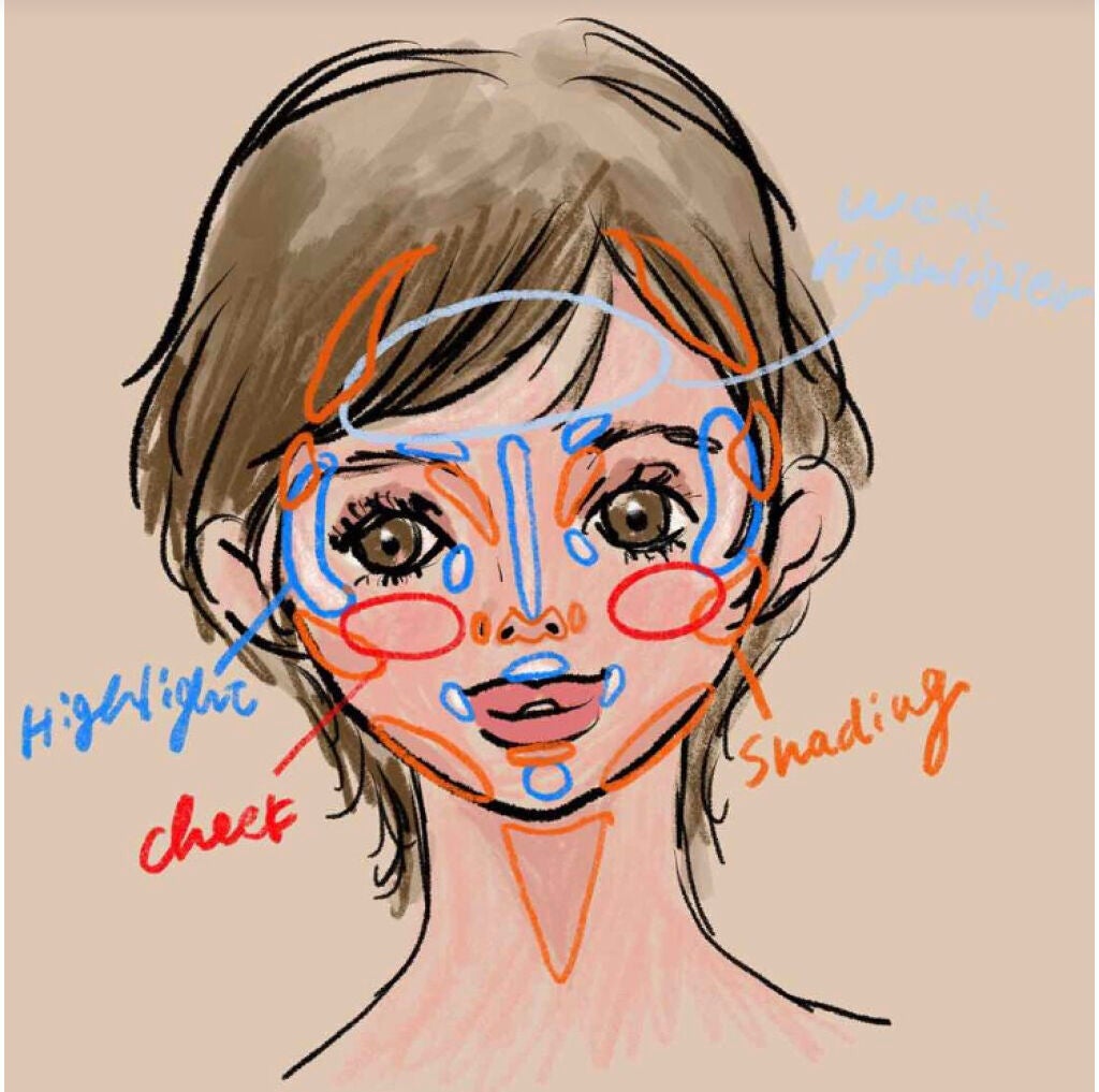 「ジュワッと可愛いクリームチークの塗り方!面長・丸顔・ブラシ・スポンジ|おすすめ人気アイテム紹介」の画像(#131668)