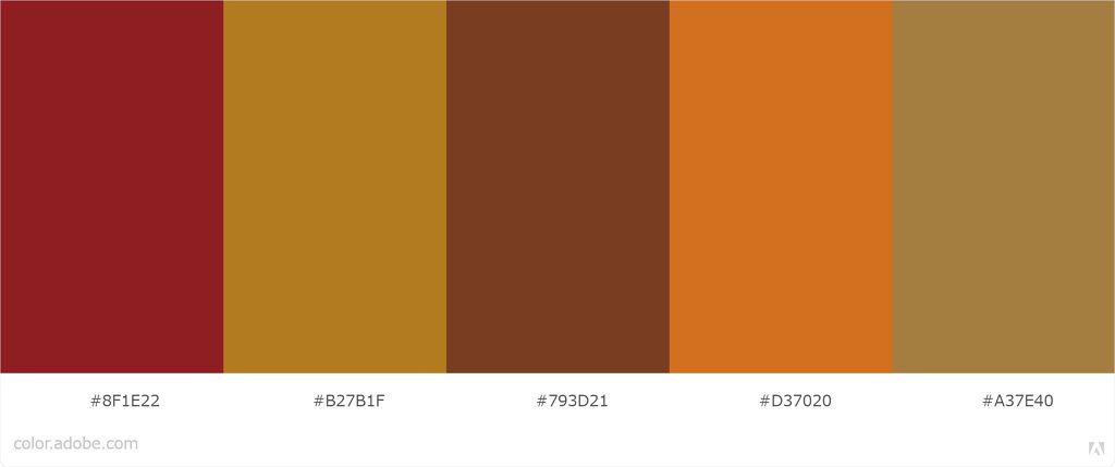 イエベ秋に似合うブラウン テラコッタ マスタードイエロー チョコブラウン