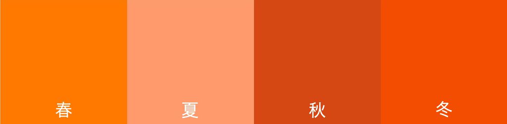 パーソナルカラー別オレンジカラー