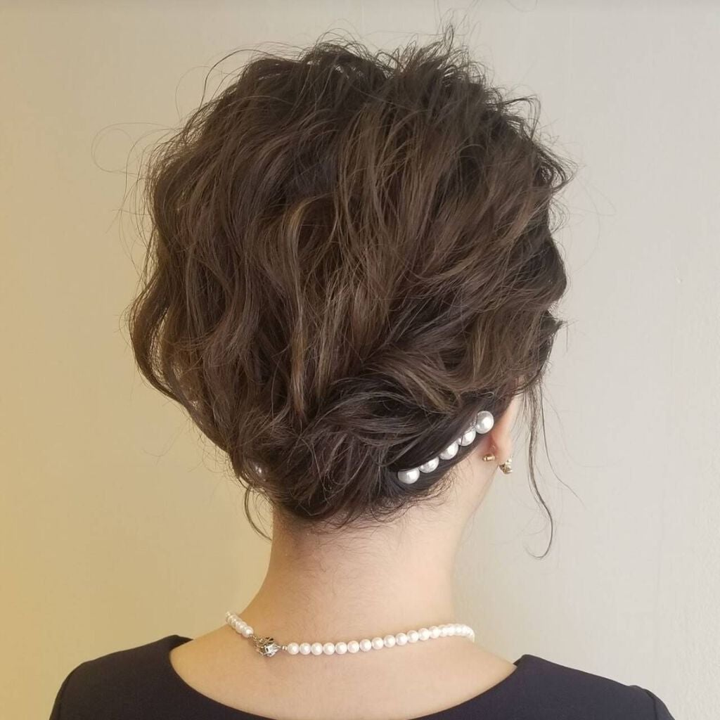 結婚式髪型|セルフで出来る大人っぽいお呼ばれスタイル《ショート・ボブ・ミディアム・ロング》の画像
