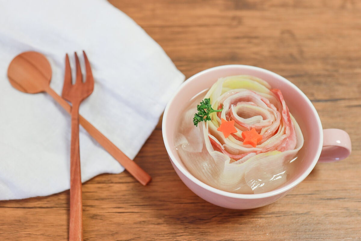 スープとカトラリー