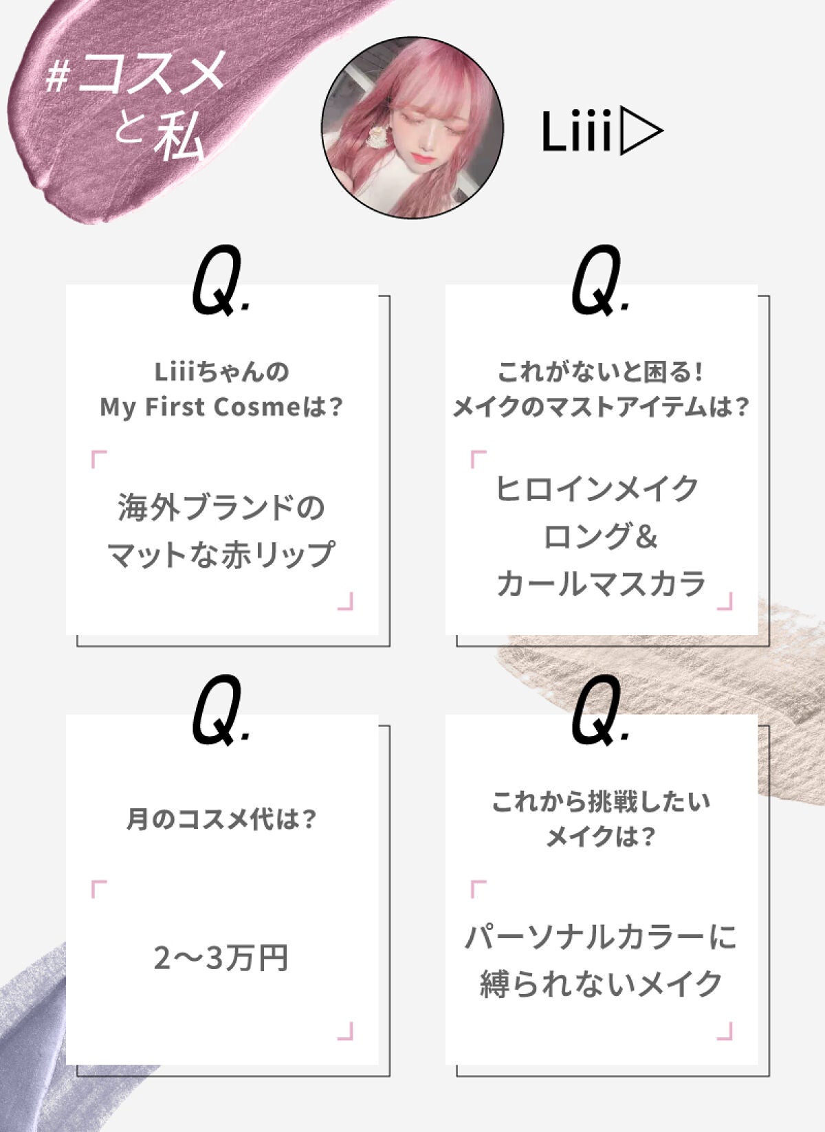 【LIPSとコスメと私】なりたい顔NO.1!Liiiちゃんにインタビューの画像