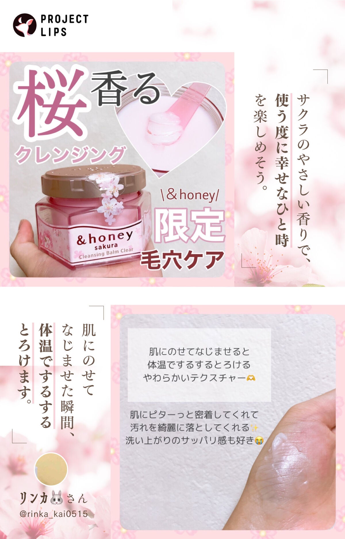 「ちょっぴり早い、春気分。「&honey」から、サクラシリーズのお便りです。」の画像(#441273)