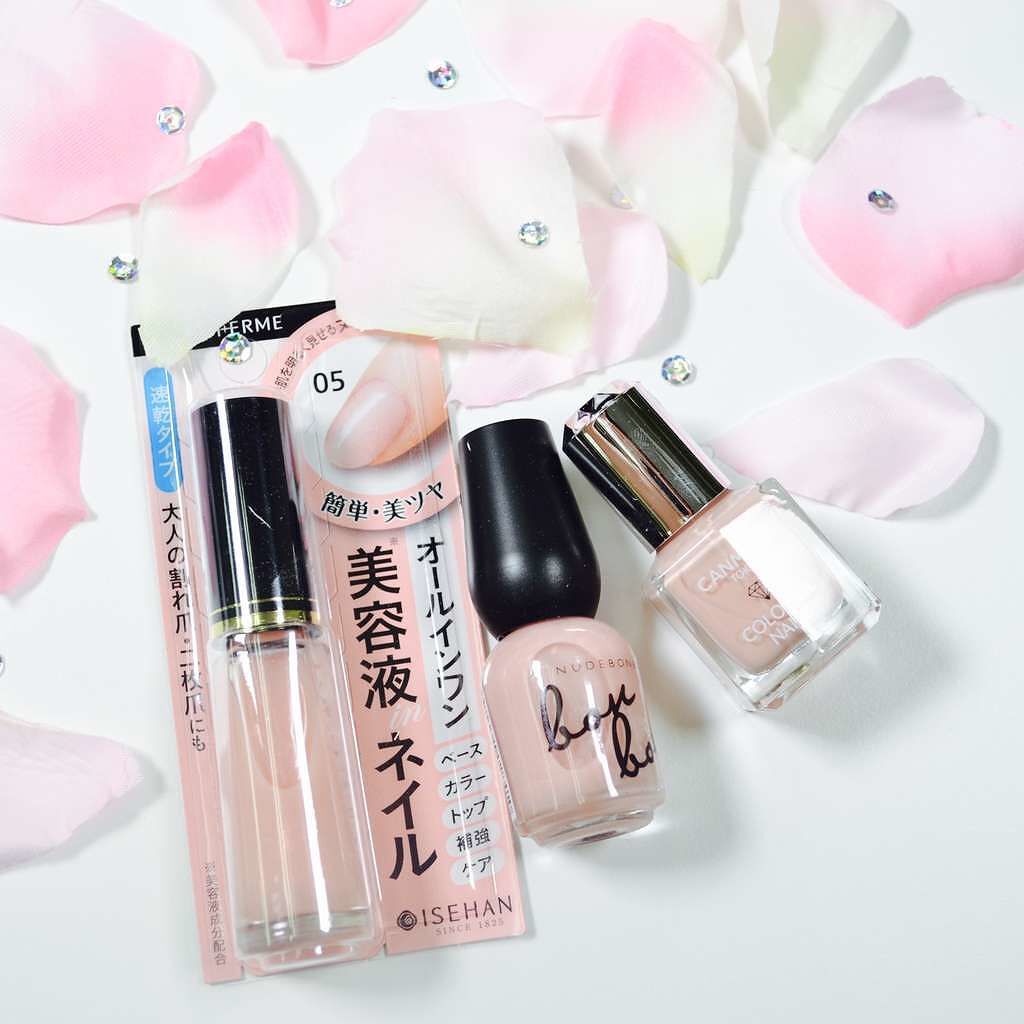 セルフネイル派さん必見!プチプラのヌーディーネイル3種色味比較♪の画像