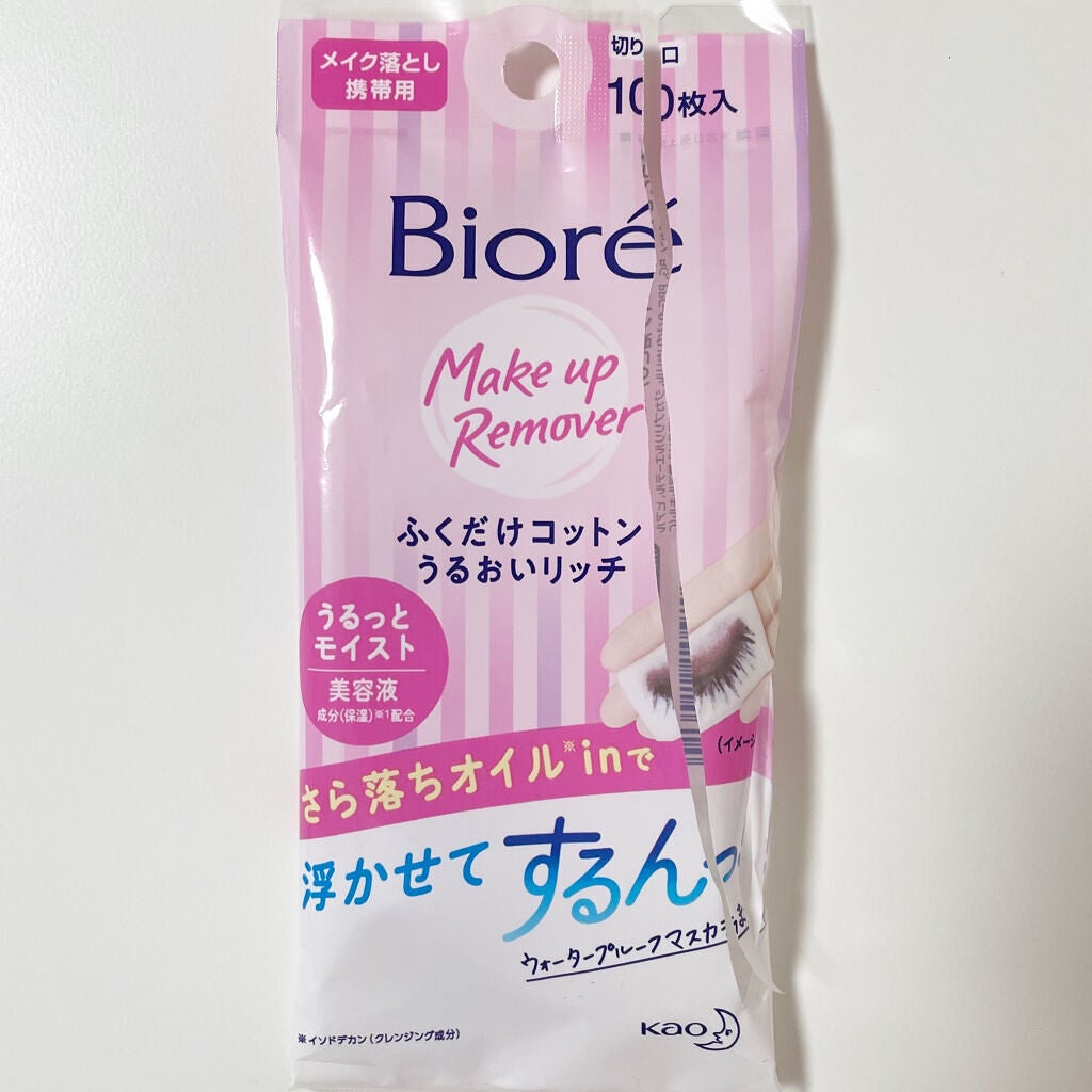 ふくだけコットン うるおいリッチ うるっとモイスト/ビオレ/クレンジングシートを使ったクチコミ(2枚目)