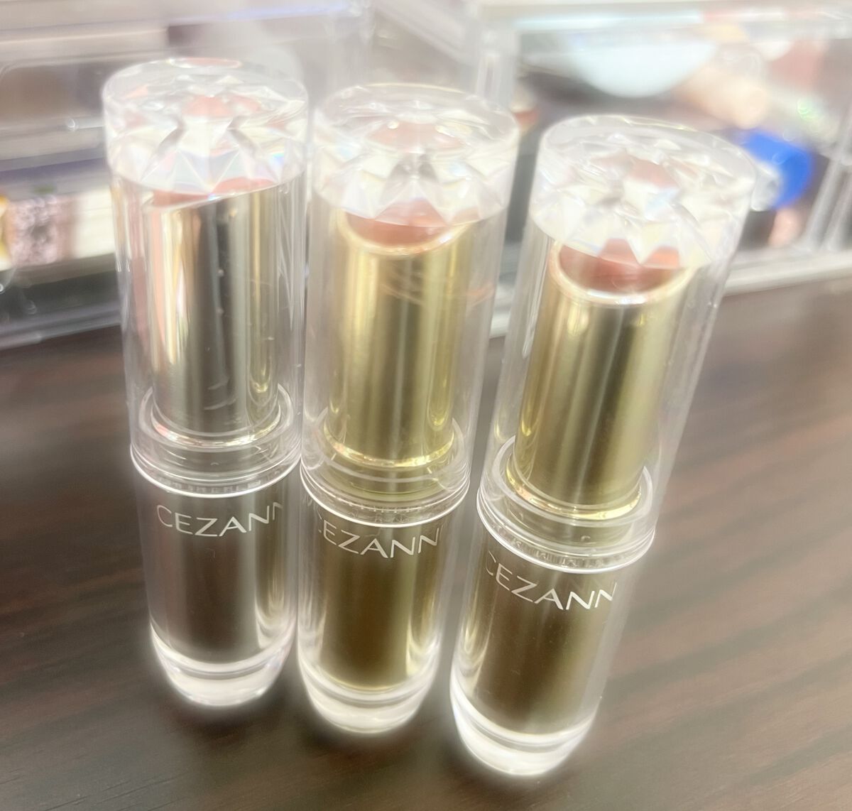 ラスティンググロスリップ/CEZANNE/口紅を使ったクチコミ（1枚目）