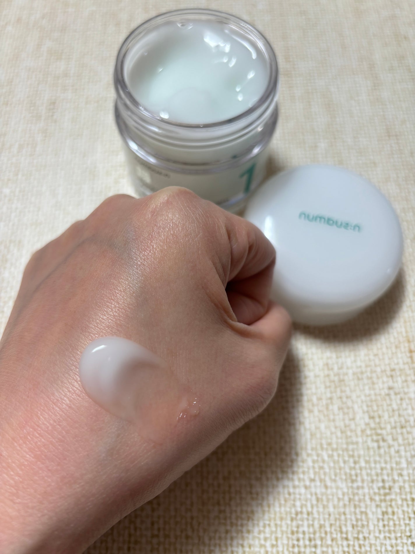 1番 塗るパントテン酸スージングクリーム/numbuzin/フェイスクリームを使ったクチコミ(2枚目)