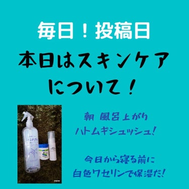 毎日投稿   開始〜👏🏻(・ω < )
ども！初日から投稿し忘れたドアホの るっちー です‪w

本日はスキンケアについて！
2枚目に書いてあるとおりでございます🙇

⚠ハトムギシュッシュってなにねん？