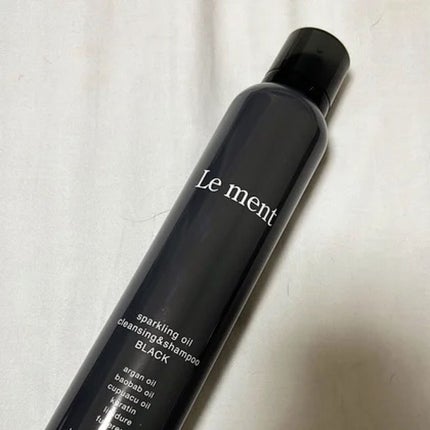 スパークリングオイル クレンジング&シャンプー ブラック /Le ment/市販シャンプーを使ったクチコミ(1枚目)