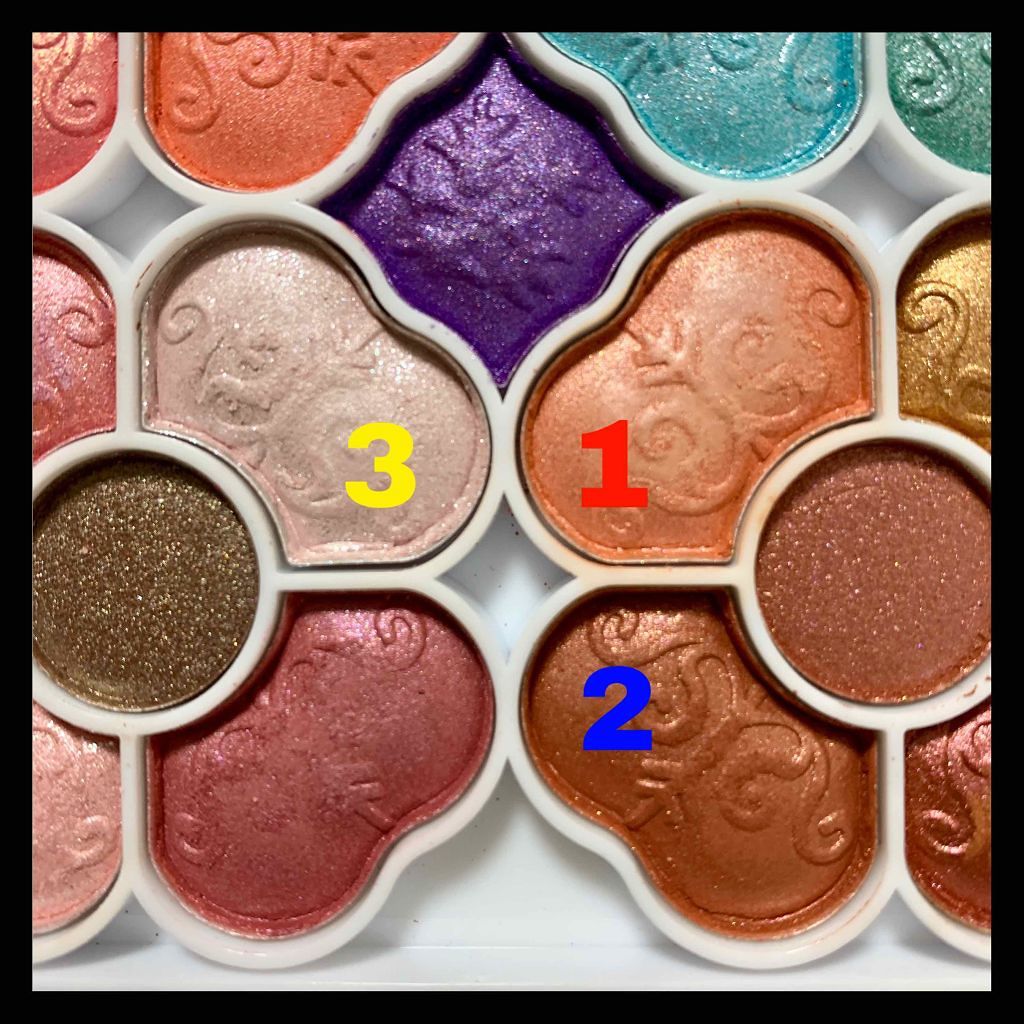 アイカラーパレット/ティアラガール/アイシャドウパレットを使ったクチコミ（2枚目）