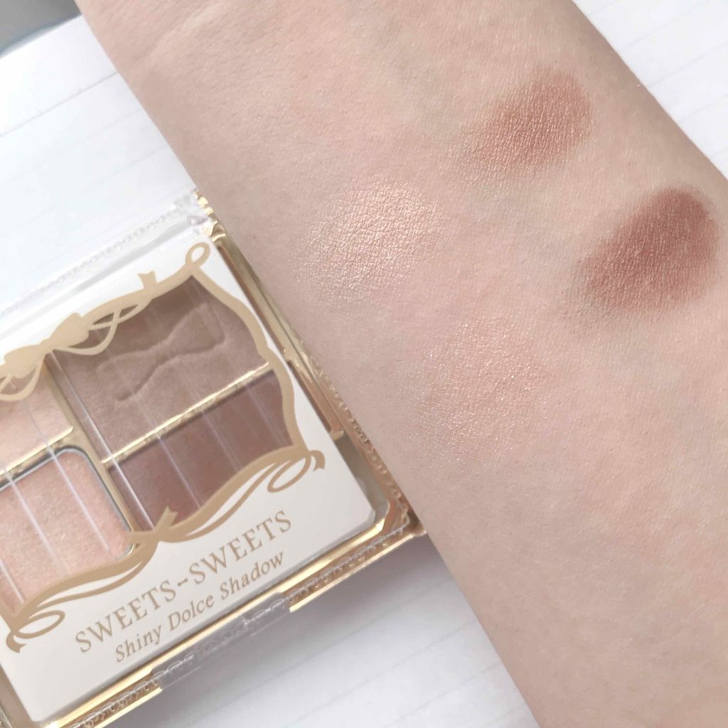 シャイニードルチェシャドウ/スウィーツ スウィーツ/アイシャドウパレットを使ったクチコミ(2枚目)