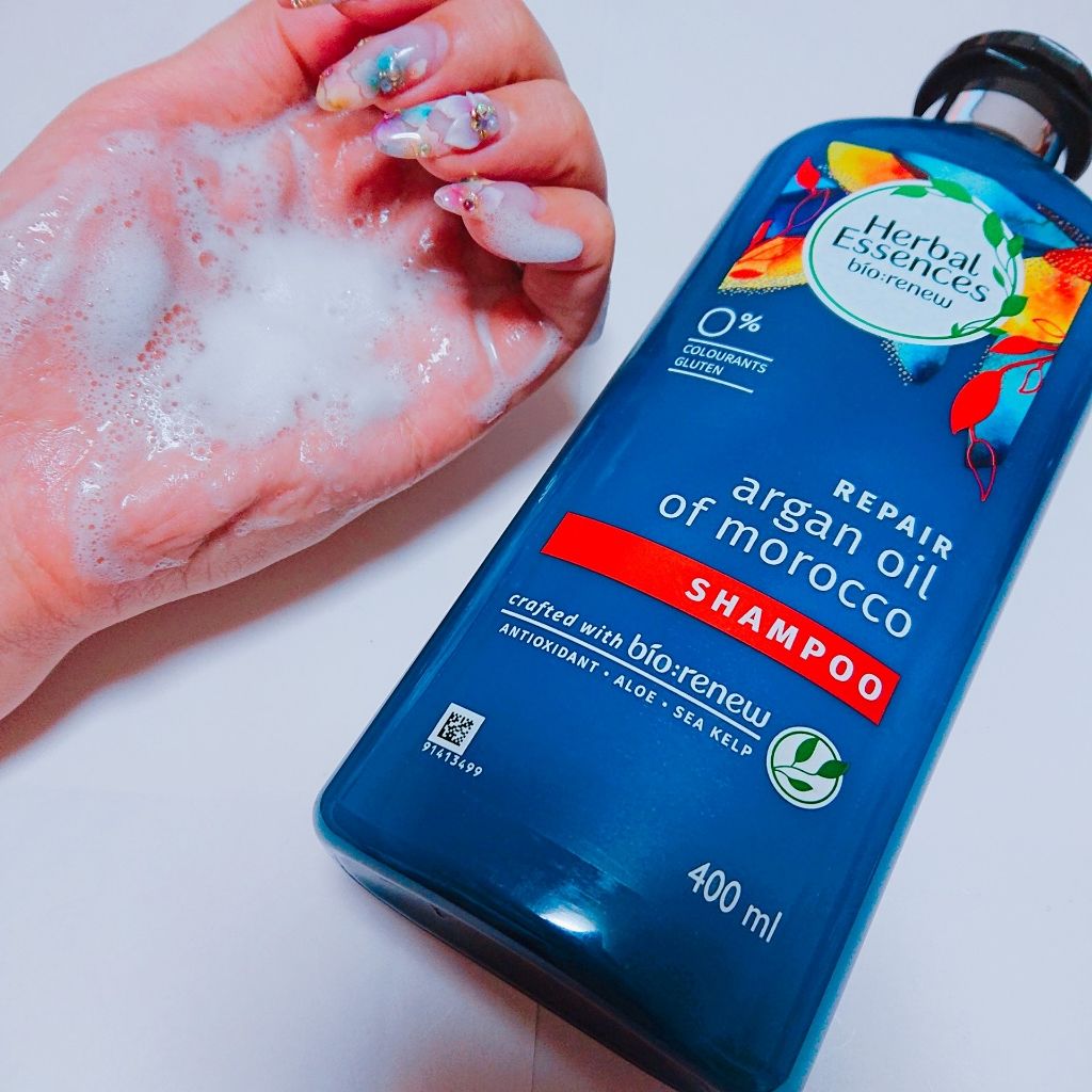 ビオリニュー モロッカンオイル シャンプー／コンディショナー シャンプー/ハーバルエッセンス/市販シャンプーを使ったクチコミ（1枚目）