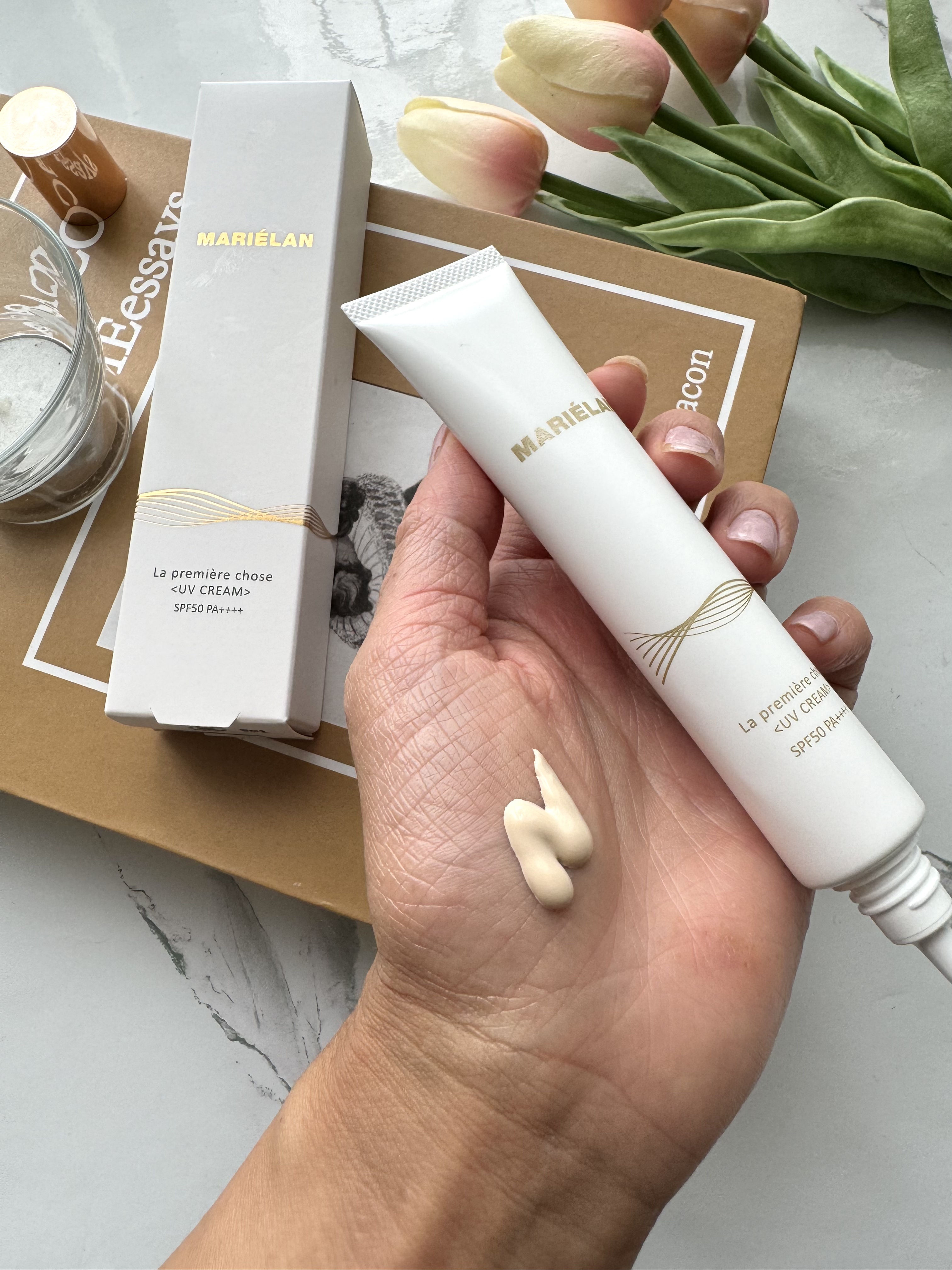 UVクリーム La premiere chose/MARIÉLAN/日焼け止めクリームを使ったクチコミ（3枚目）