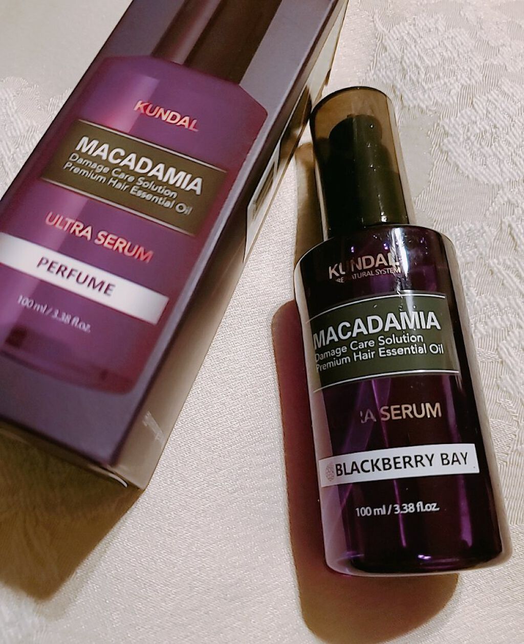 クンダル マカダミア ウルトラヘアセラム /KUNDAL/ヘアオイルを使ったクチコミ（3枚目）