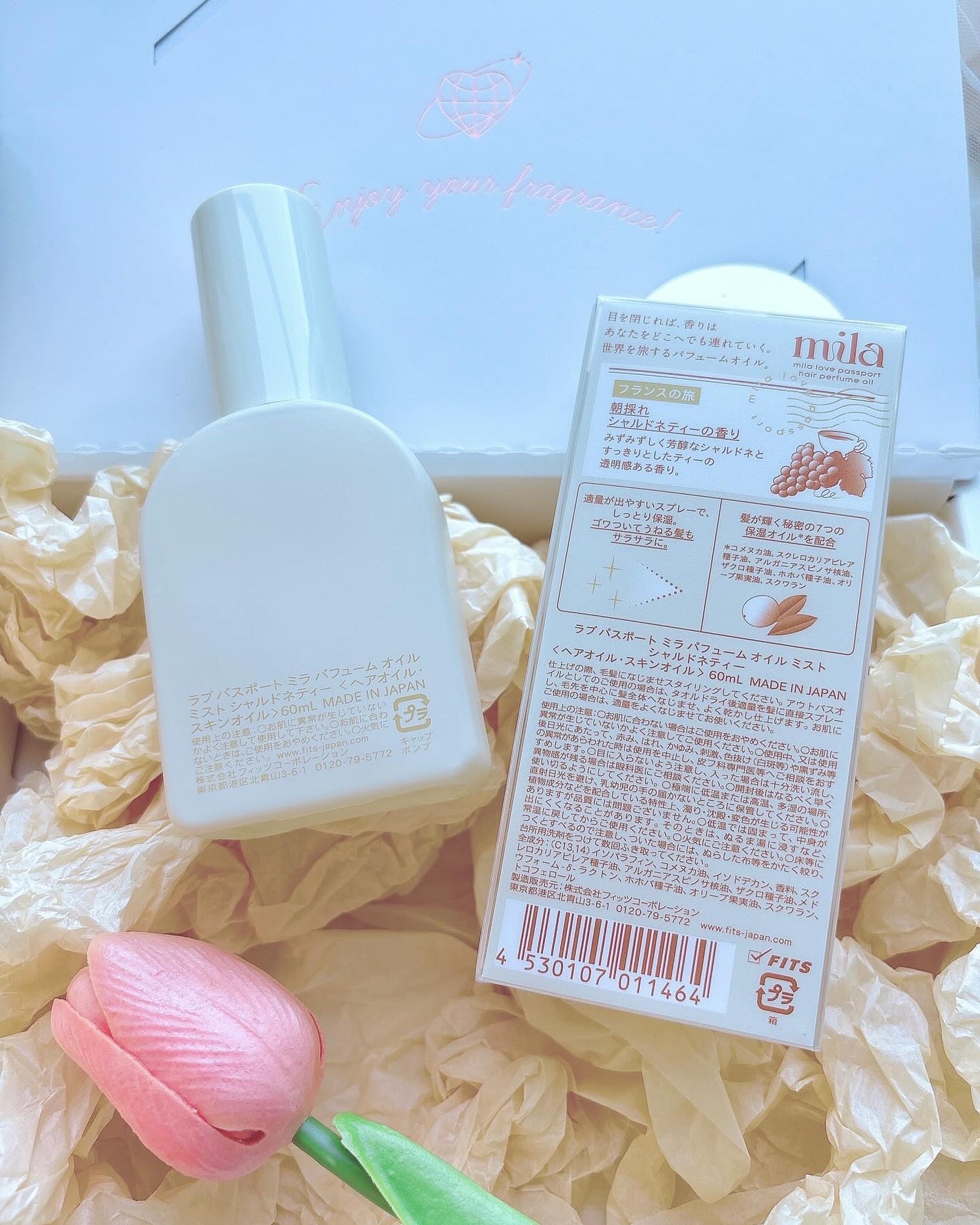 ラブ パスポート ミラ パフューム オイル ミスト シャルドネティー/ラブパスポート/ヘアオイルを使ったクチコミ(6枚目)