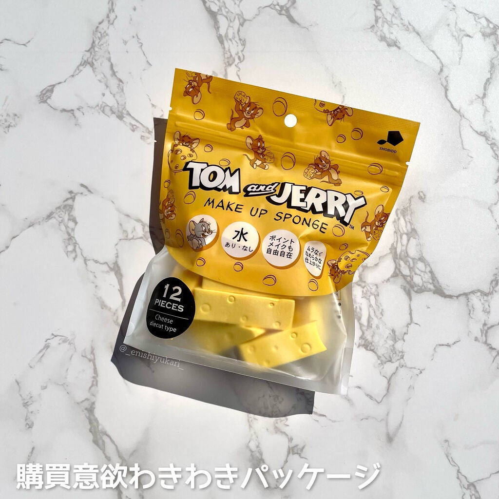 ダイカットスポンジ12P/トムとジェリー/パフ・スポンジを使ったクチコミ(2枚目)
