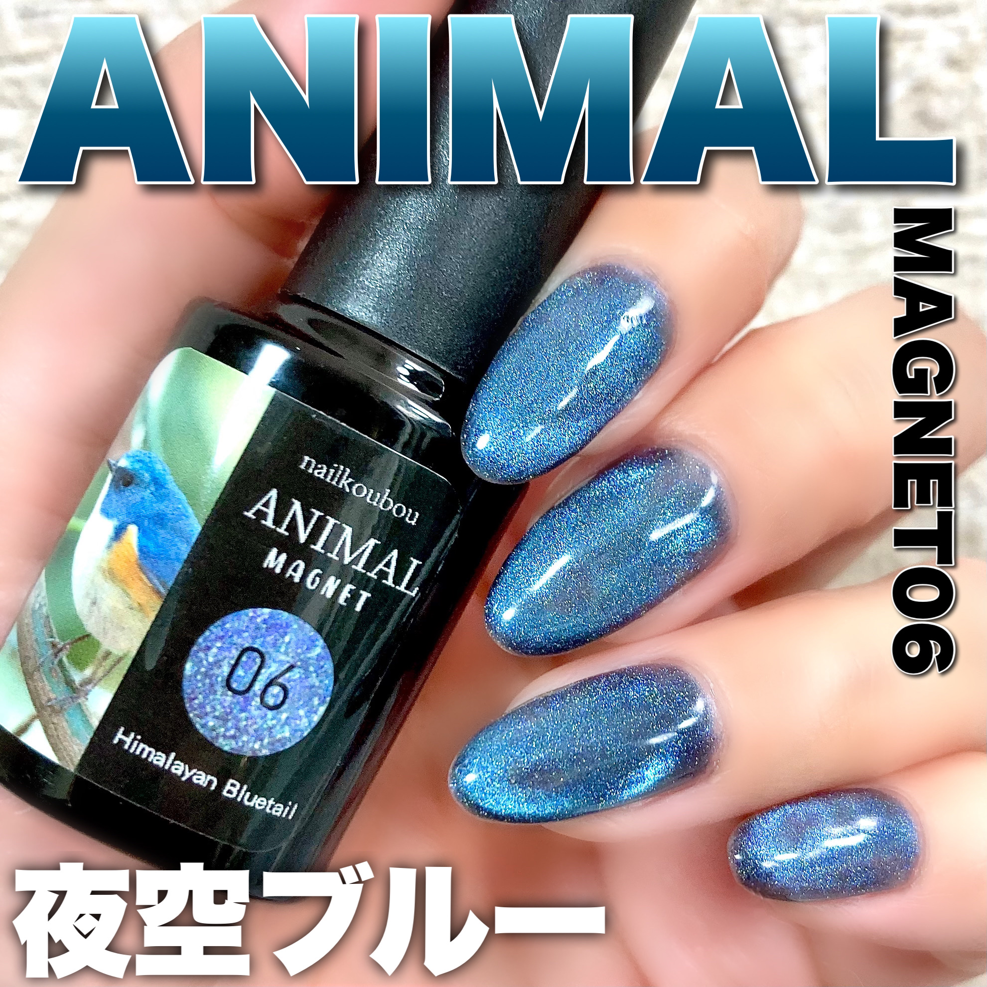 アニマルマグネットジェル/ネイル工房/ジェルネイルを使ったクチコミ（1枚目）