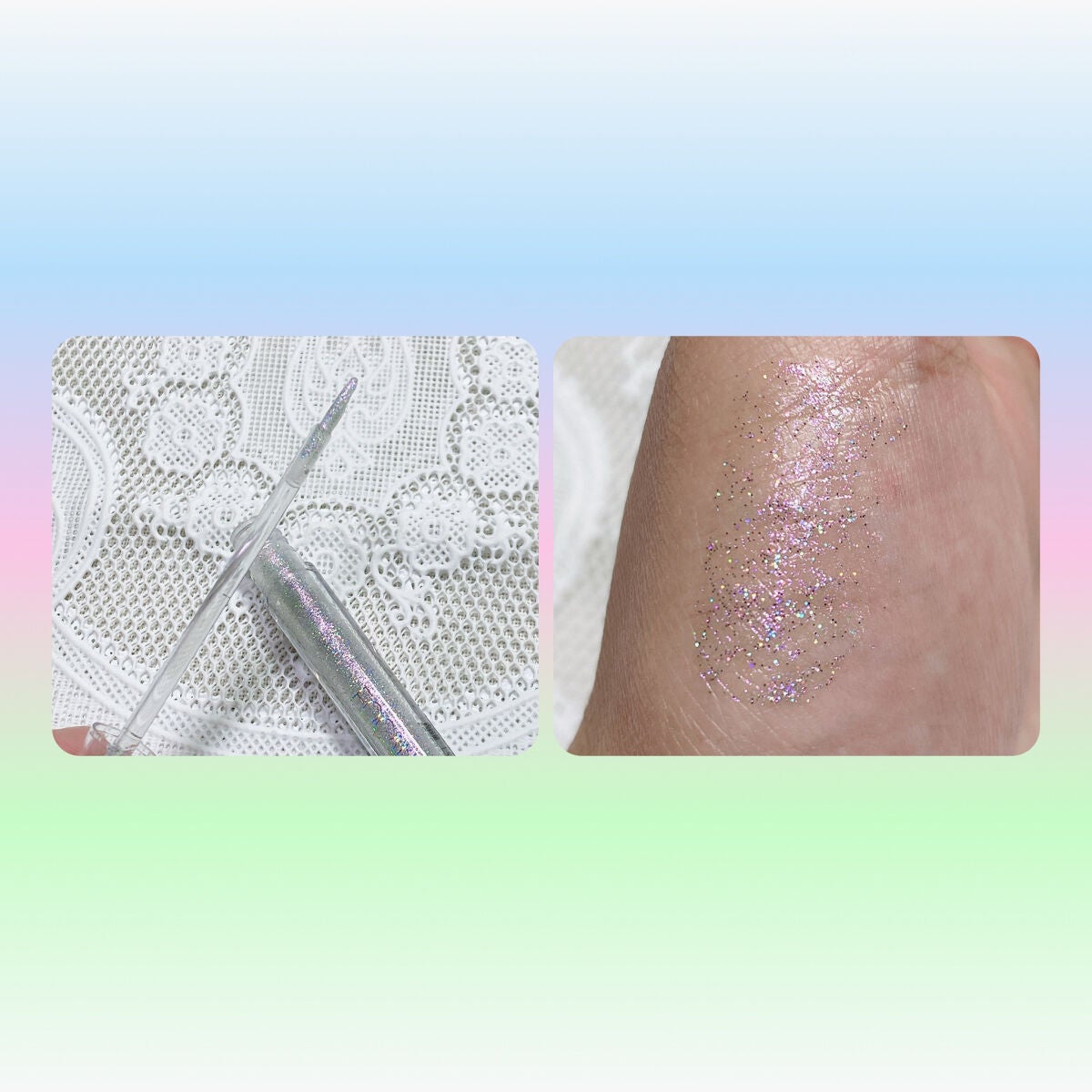 フェアリーグリッターライナー/FOCALLURE/グリッターを使ったクチコミ(2枚目)