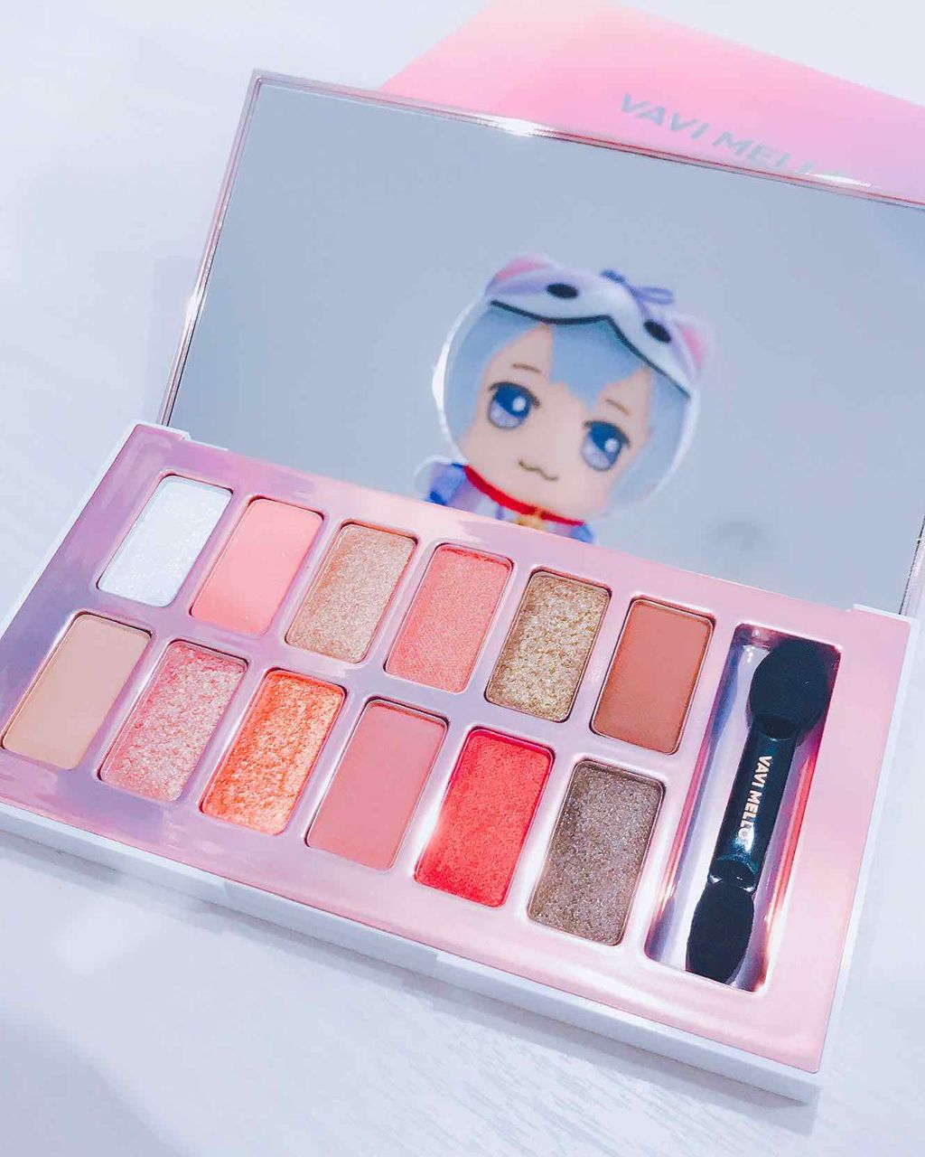 バレンタインボックス2 ピーチパレット/VAVI MELLO/アイシャドウパレットを使ったクチコミ（1枚目）