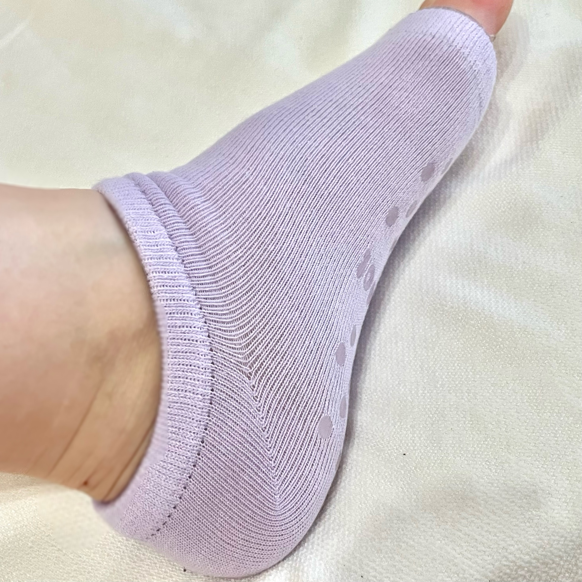 ベビーフット 保湿密封ソックス 限定ラベンダー/ベビーフット/レッグ・フットケアを使ったクチコミ（3枚目）