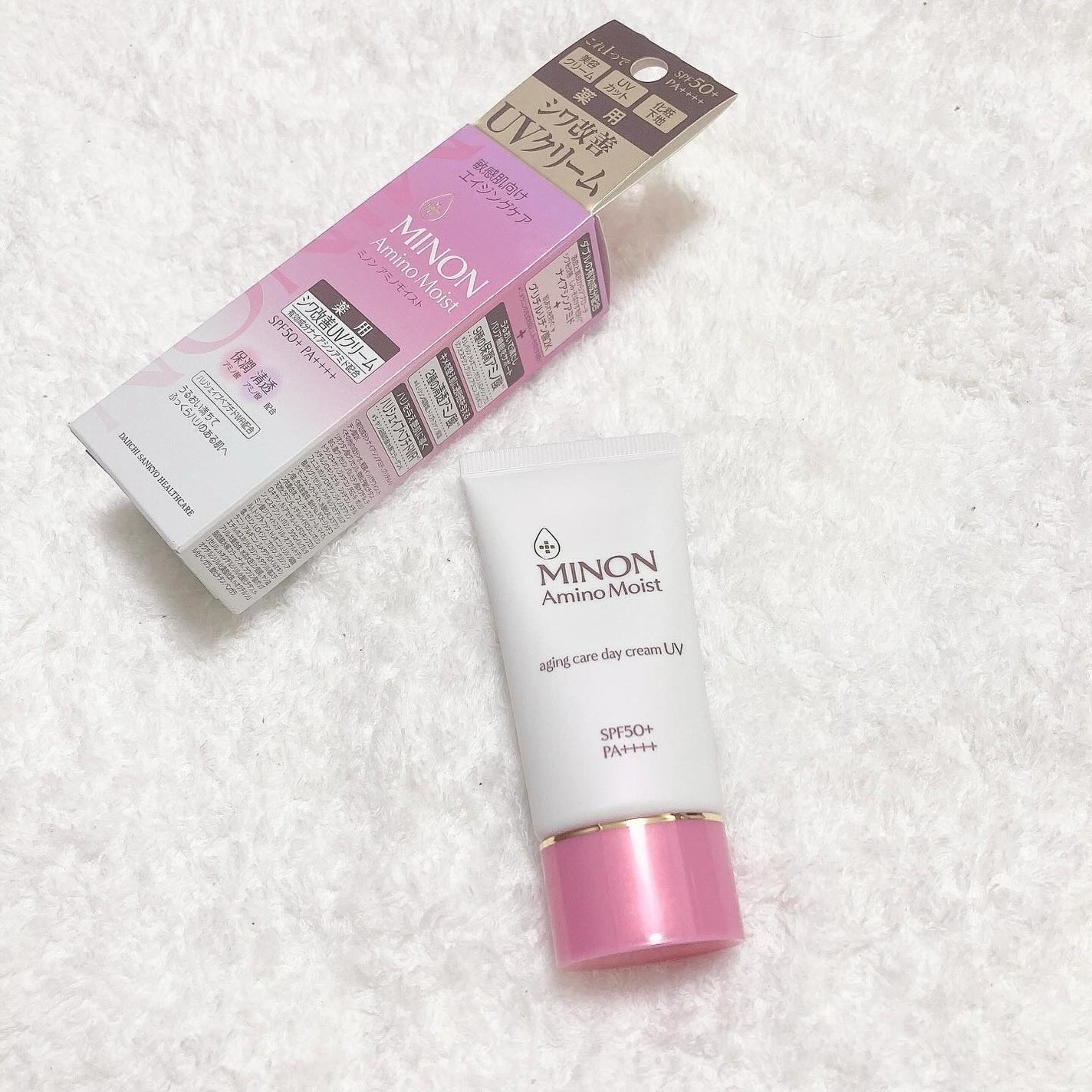 ミノン アミノモイスト エイジングケア デイクリームUV/ミノン/日焼け止めクリームを使ったクチコミ(1枚目)