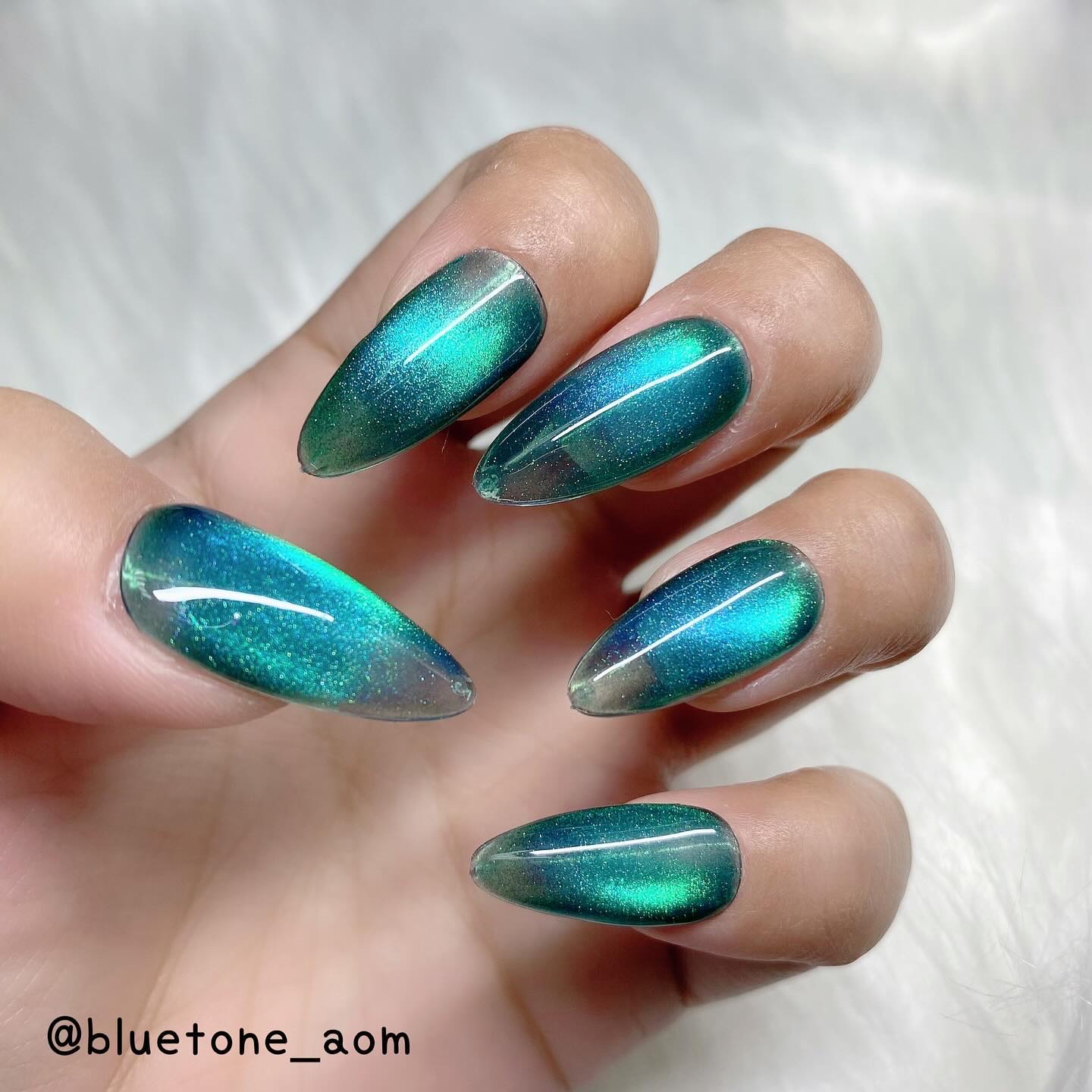 アニマルマグネットジェル/ネイル工房/ジェルネイルを使ったクチコミ（3枚目）