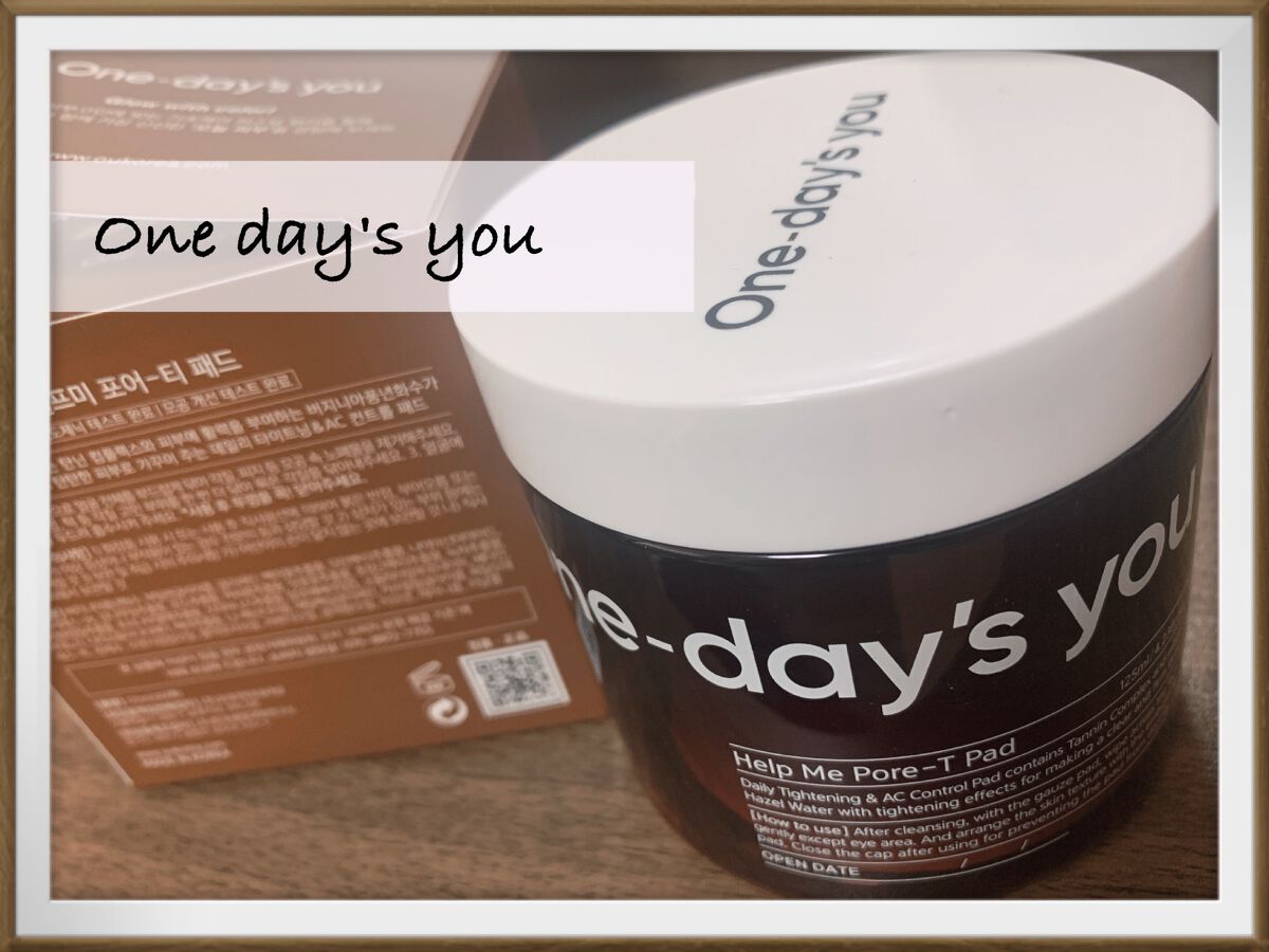 ヘルプミー! ポア-Tパッド/One-day's you/トナーパッドを使ったクチコミ（1枚目）