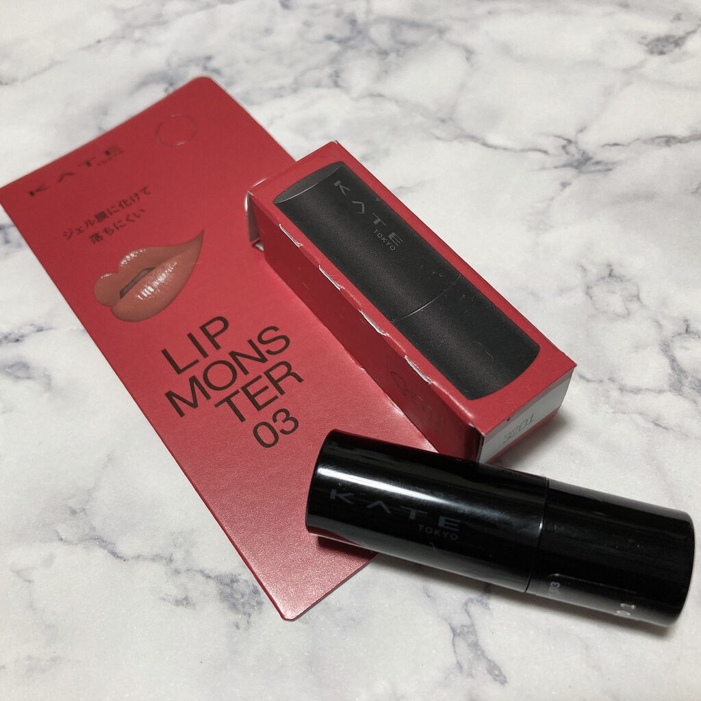 ケイト リップモンスター 03 陽炎(ミニ) ＜数量限定発売＞/KATE/口紅を使ったクチコミ（2枚目）