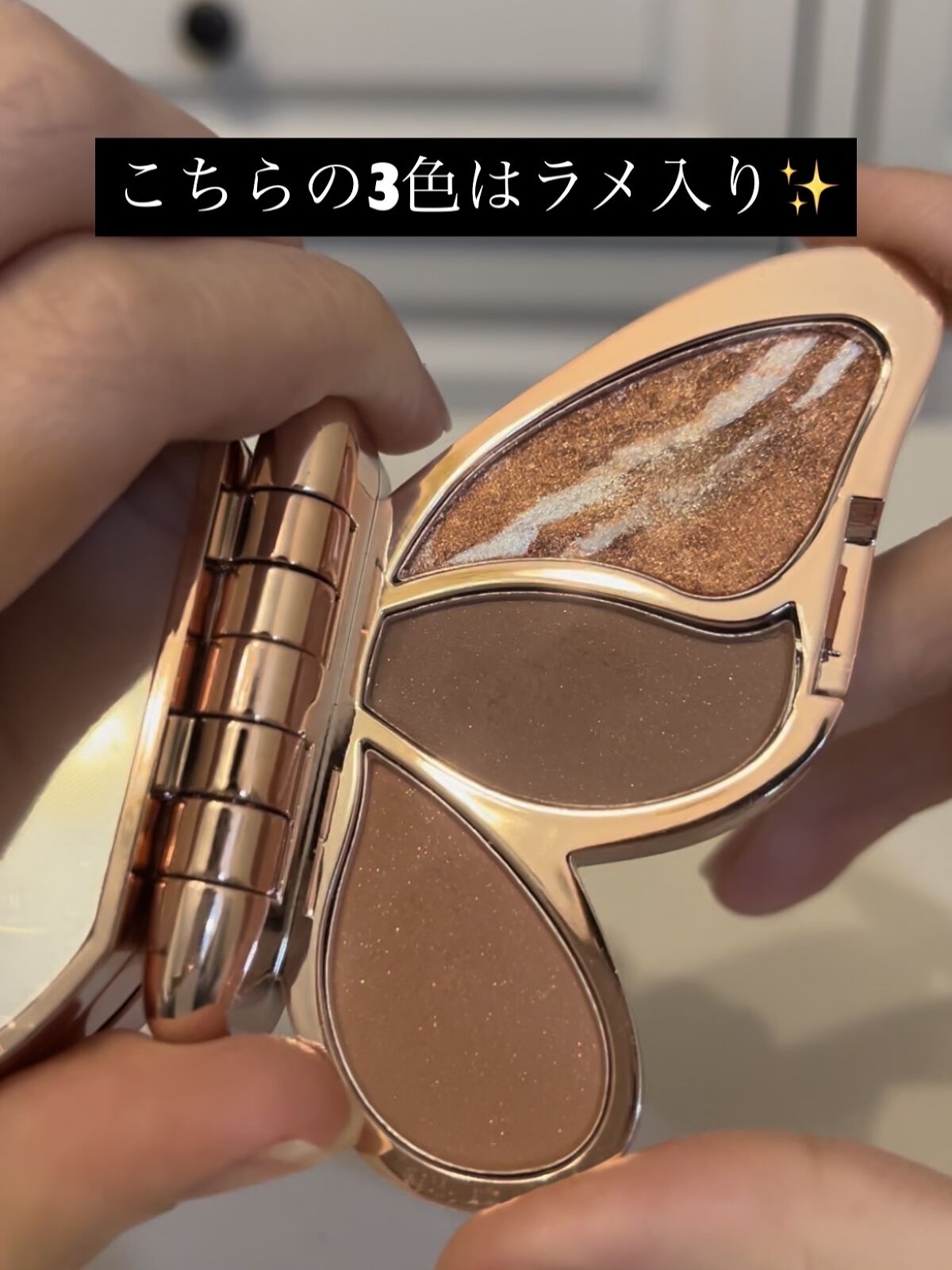 butterfly 6 colors Eye Shadow/gecomo/アイシャドウパレットを使ったクチコミ（3枚目）