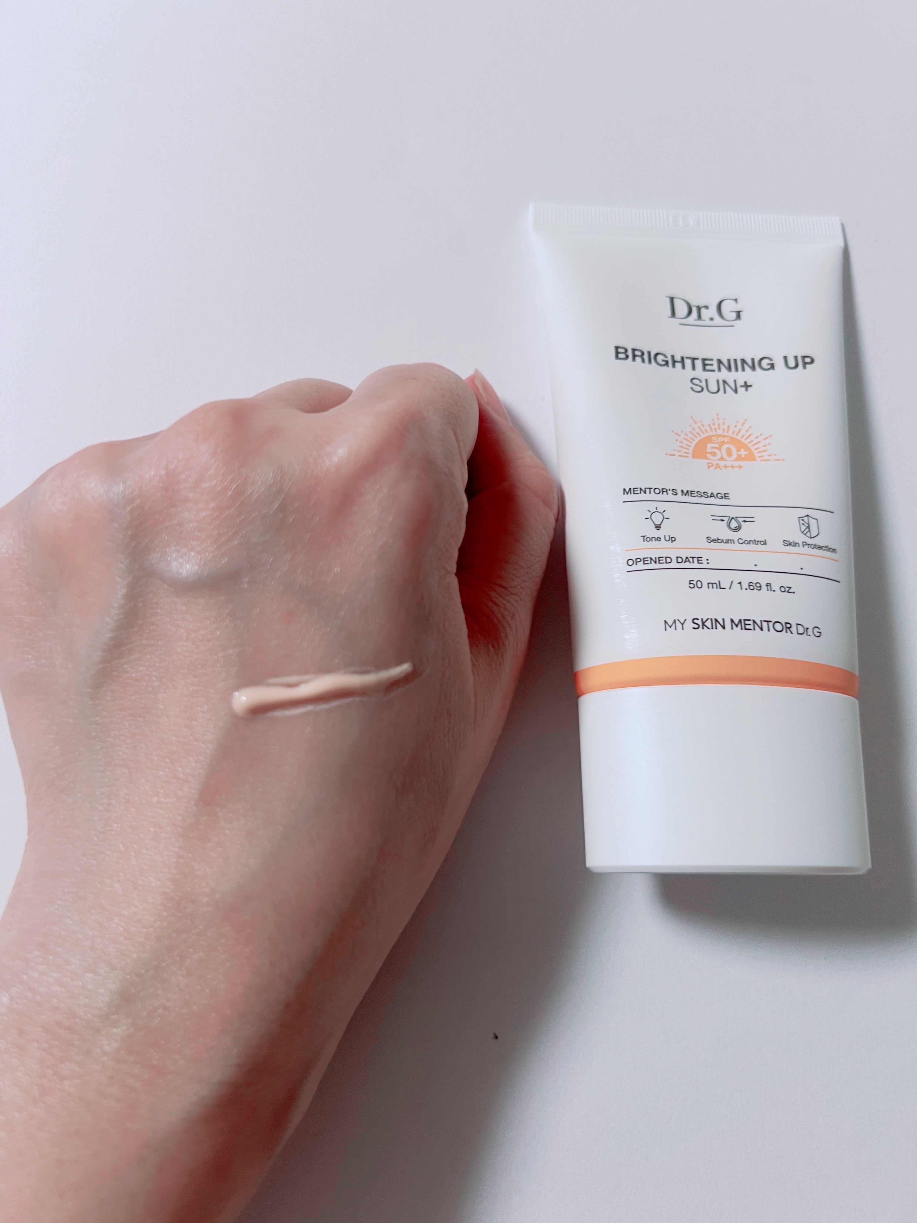 ブライトニングアップサンプラス/Dr.G/日焼け止めクリームを使ったクチコミ（3枚目）