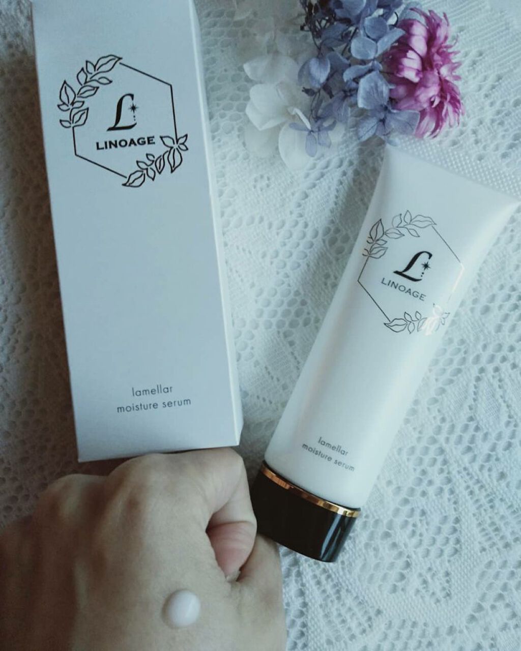 ほわりん on LIPS 「LINOAGEラメラモイスチャーセラムを使ってみたよ♪保湿する..」(2枚目)