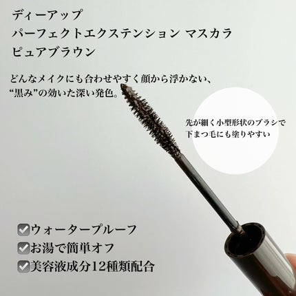 パーフェクトエクステンション マスカラ/D-UP/マスカラを使ったクチコミ(2枚目)