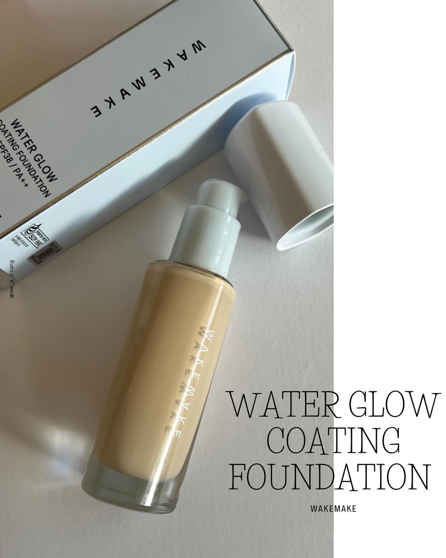 ウォーターグロウコーティングファンデーション/wakemake/リキッドファンデーションを使ったクチコミ（3枚目）