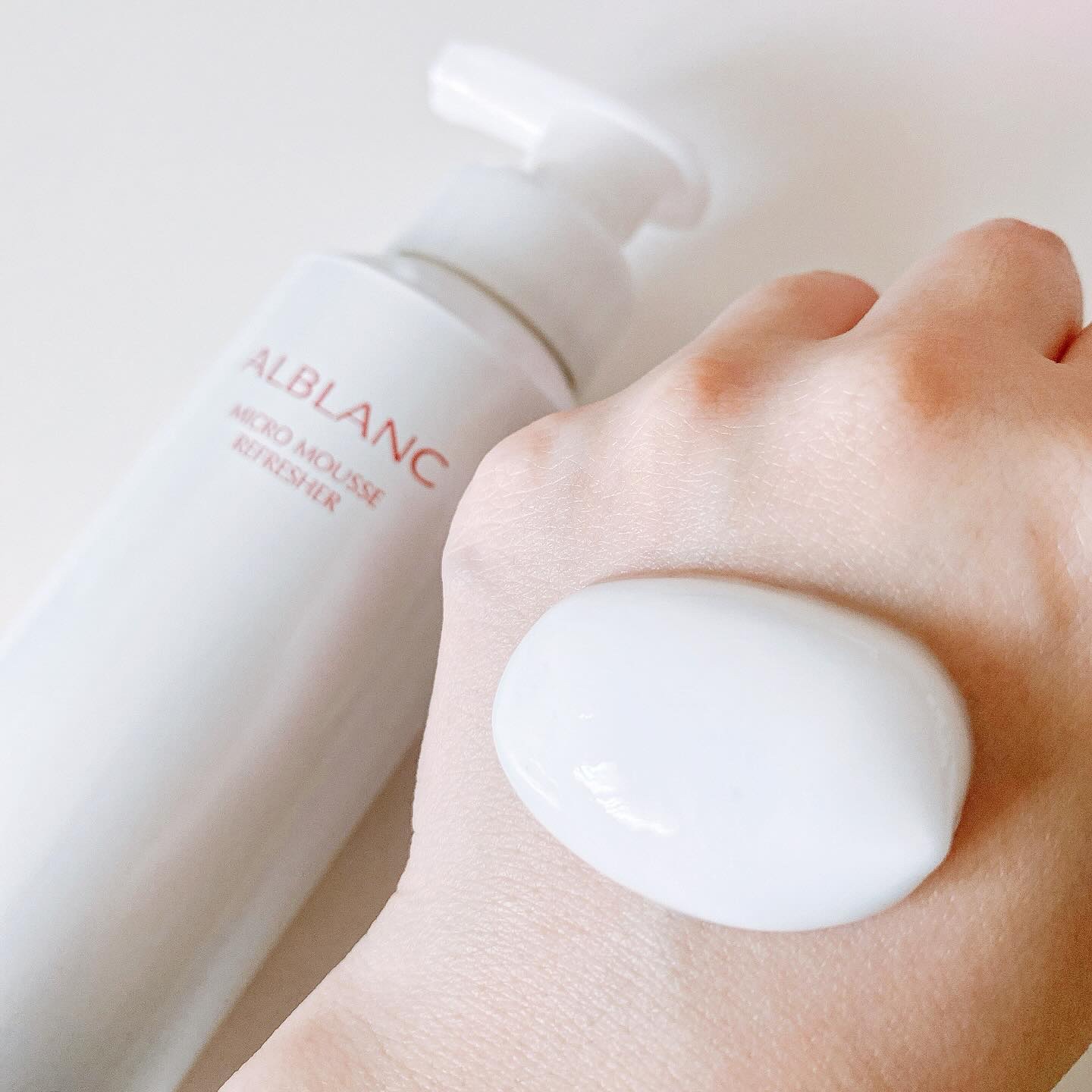 マイクロムース リフレッシャー/ALBLANC/泡洗顔を使ったクチコミ（2枚目）