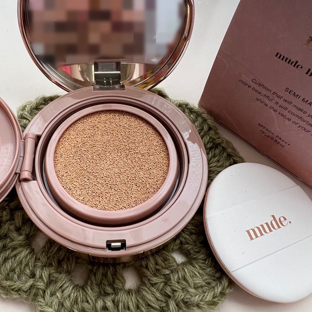 ハグクッション/mude./クッションファンデーションを使ったクチコミ（2枚目）