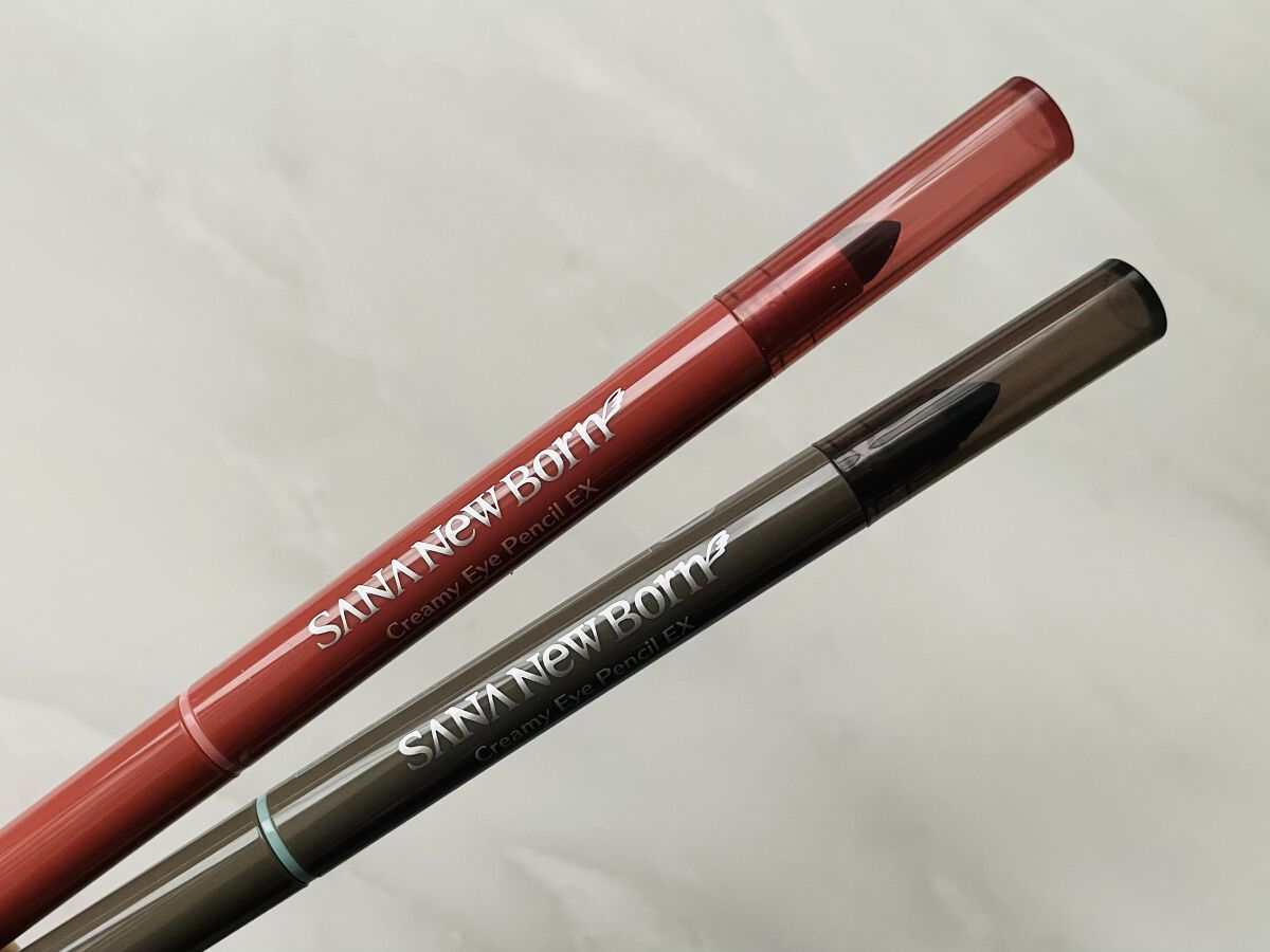  クリーミーアイペンシルEX 04アッシュグレー/サナ ニューボーン/ペンシルアイライナーを使ったクチコミ（1枚目）