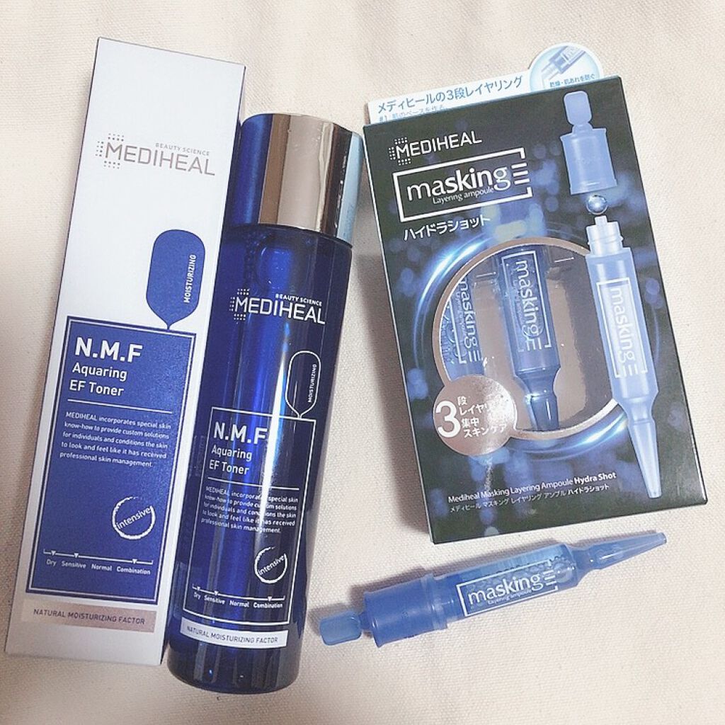 マスキング レイアリング アンプル /MEDIHEAL/美容液を使ったクチコミ（1枚目）