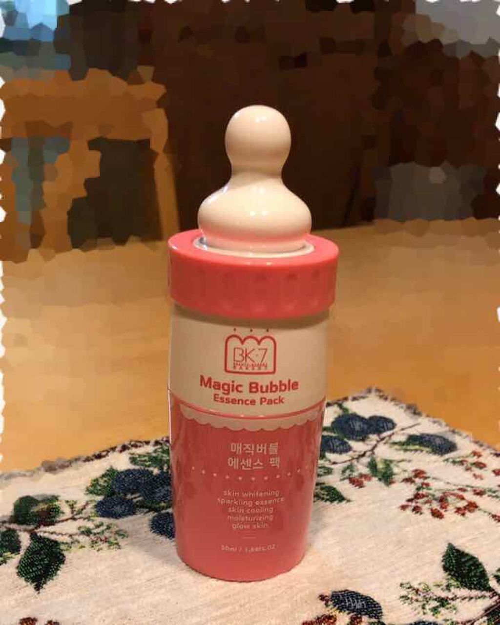 マジックバブルエッセンスパック(ピンク) /BAKER7/洗い流すパック・マスクを使ったクチコミ(2枚目)