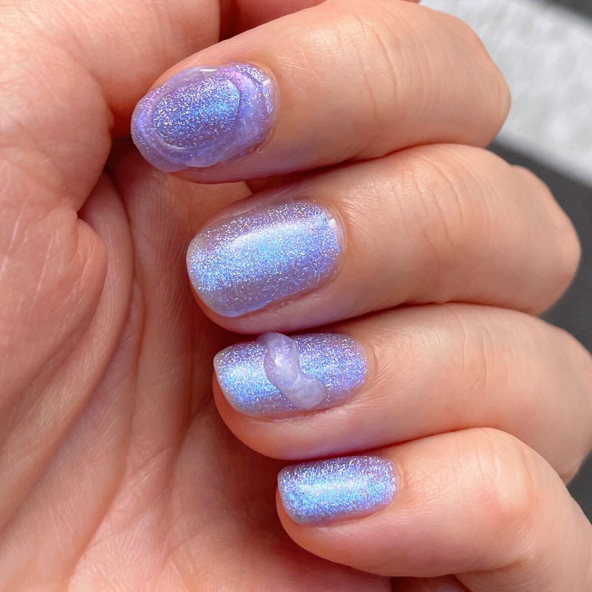 mico@フォロバ100 on LIPS 「❀·久しぶりの投稿はセルフネイル〜💅トップ以外セリア!アイシン..」(1枚目)