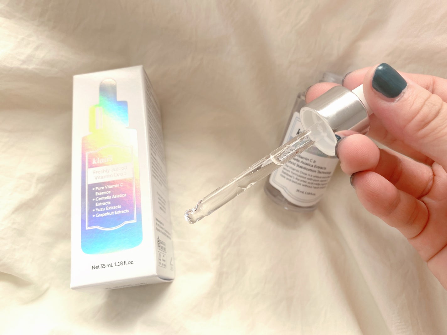 フレッシュリージュースドビタミンドロップ(35ml)/Klairs/美容液を使ったクチコミ(2枚目)