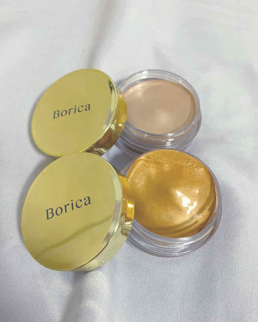  Boricaさんから頂いてアイシャドウを使ってみました！

クリームタイプのアイシャドウは今まで苦手意識があってなかなか自分から試すことはありませんでした。
なぜかというと、割とムラになりやすいイメージで、一度くっつくと伸びないイメージだ