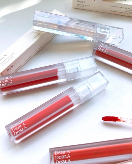 シアーベルベットティント/Dear.A/リップティントを使ったクチコミ(7枚目)