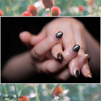 ぴんこす on LIPS 「#ジェルネイル#チョコレートネイル#チョコレートメイク..」(1枚目)