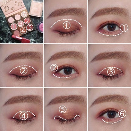 by the rose/ColourPop/アイシャドウパレットを使ったクチコミ(4枚目)