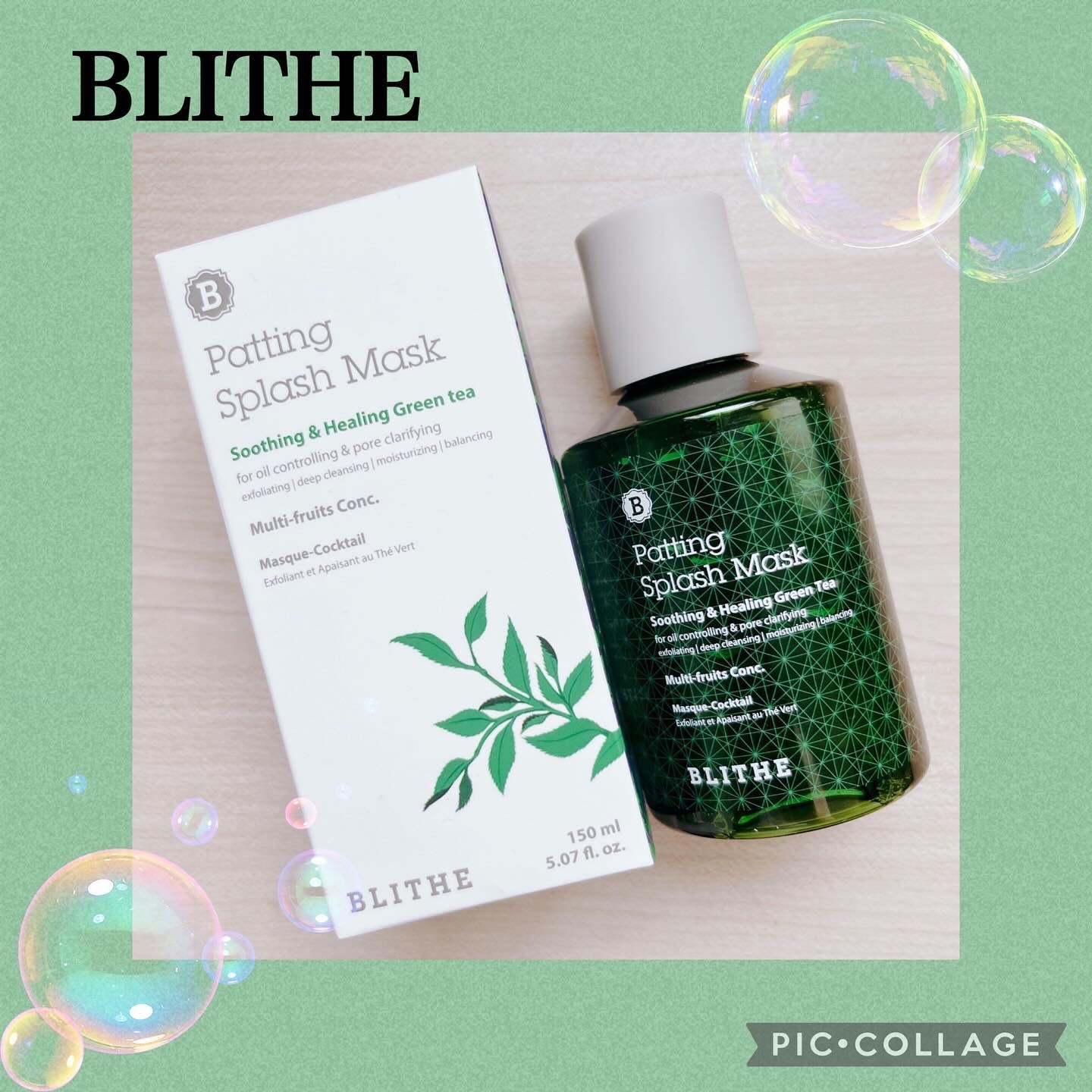 Patting Splash Mask Soothing & Heeling Green tea/BLITHE/その他洗顔料を使ったクチコミ（1枚目）