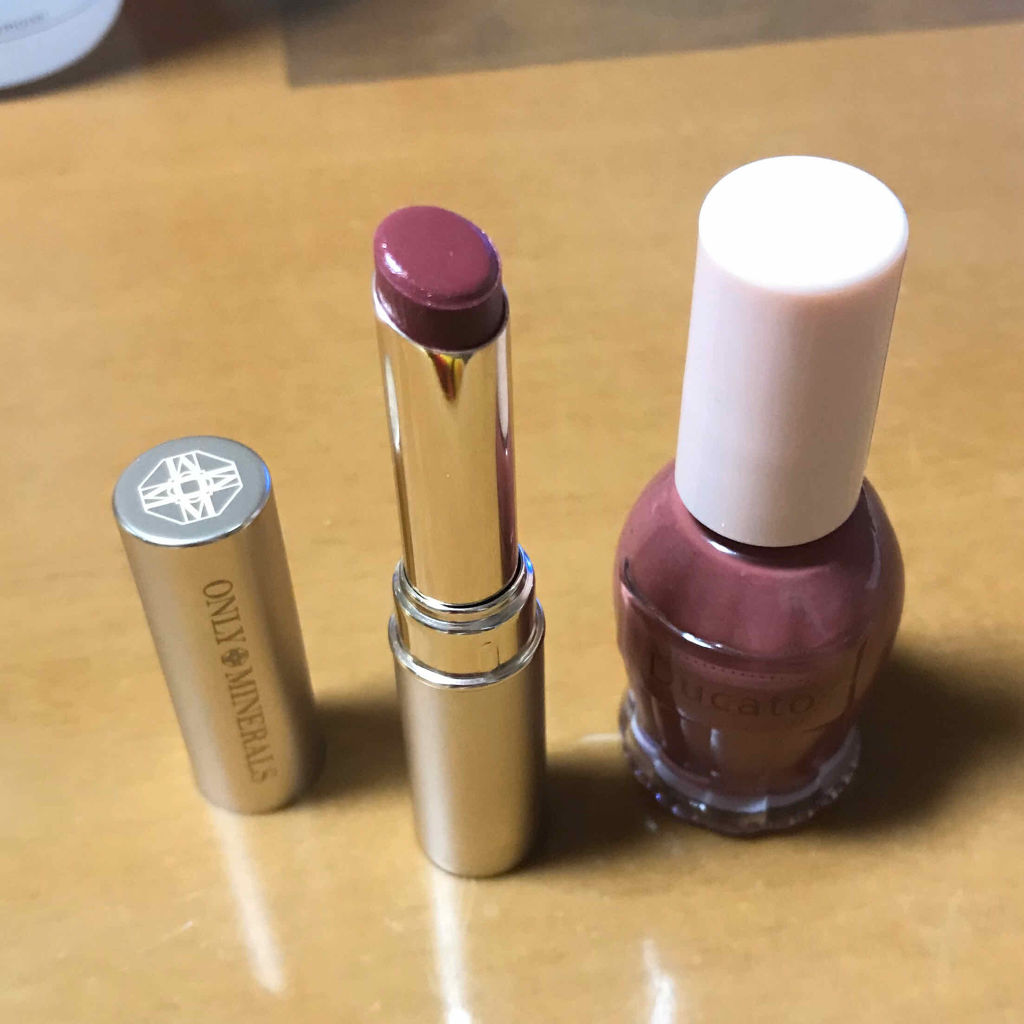 ミネラルルージュN チェリーブラウン/ONLY MINERALS/口紅を使ったクチコミ（1枚目）