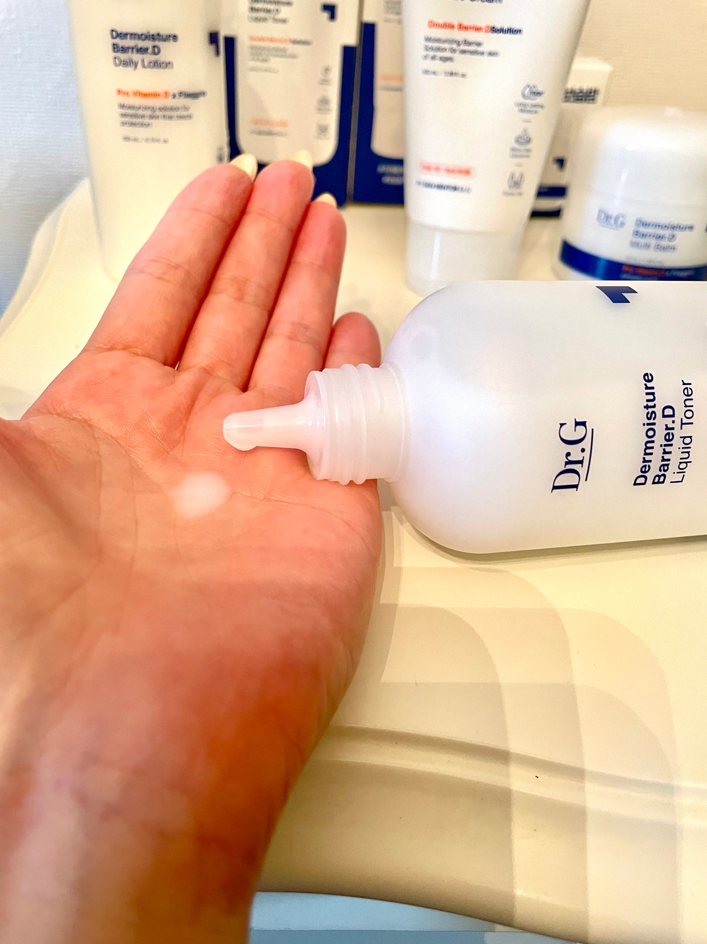 ザモイスチャーバリアDリキッドトナー/Dr.G/化粧水を使ったクチコミ(1枚目)