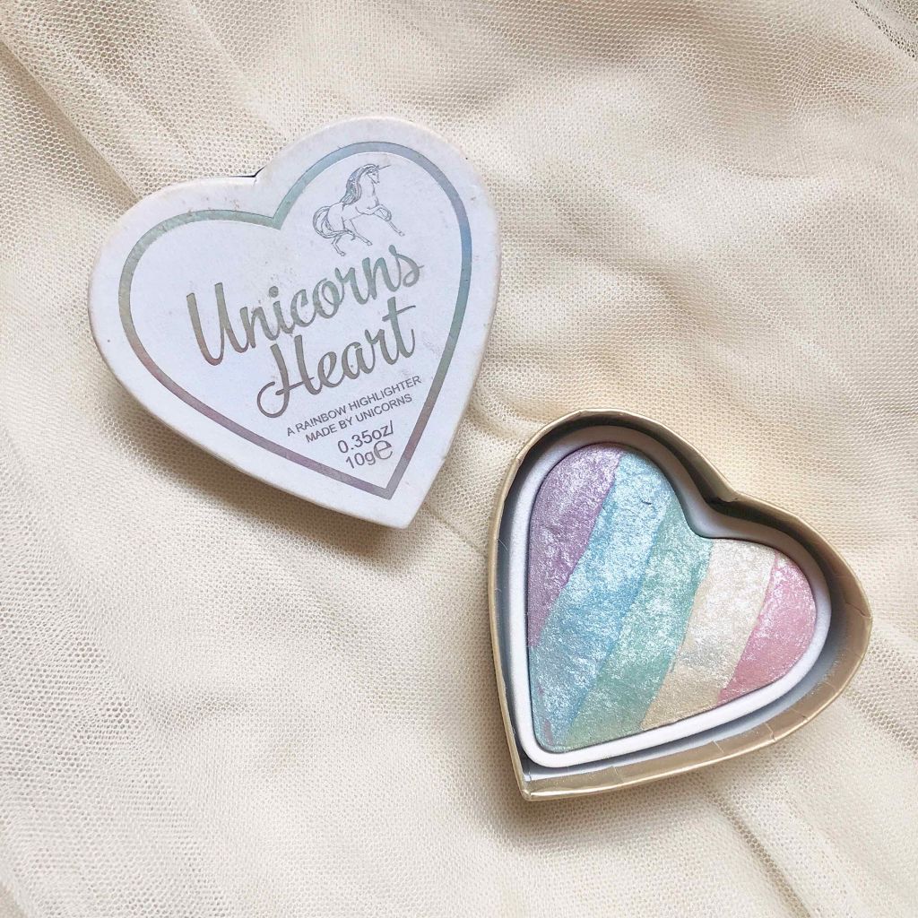 ハートハイライター ユニコーンハート/MAKEUP REVOLUTION/パウダーハイライトを使ったクチコミ（1枚目）