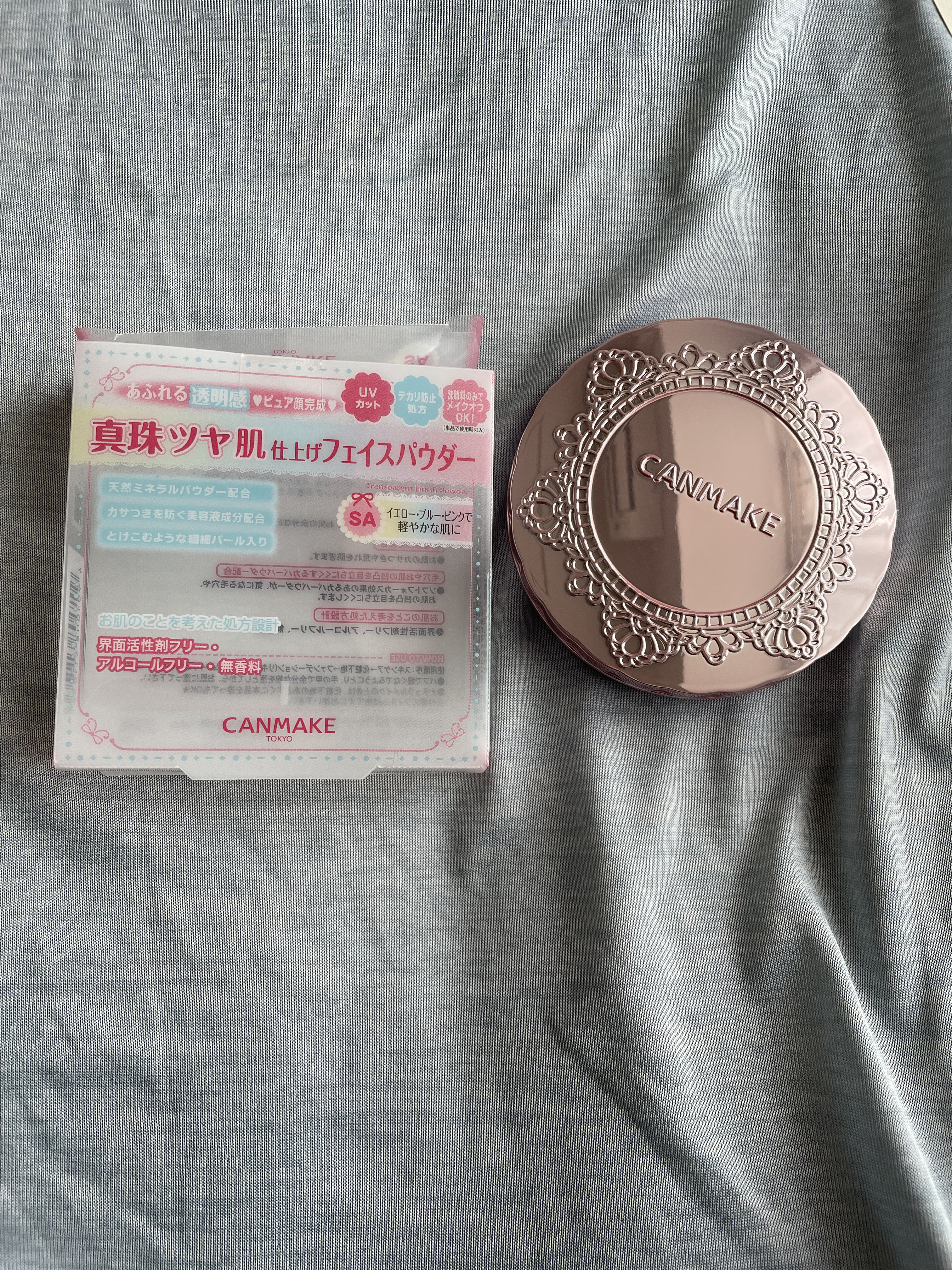 トランスペアレントフィニッシュパウダー/キャンメイク/プレストパウダーを使ったクチコミ（1枚目）