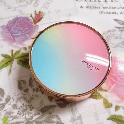 ピンクティーツリーカバークッション/APLIN/クッションファンデーションを使ったクチコミ(2枚目)